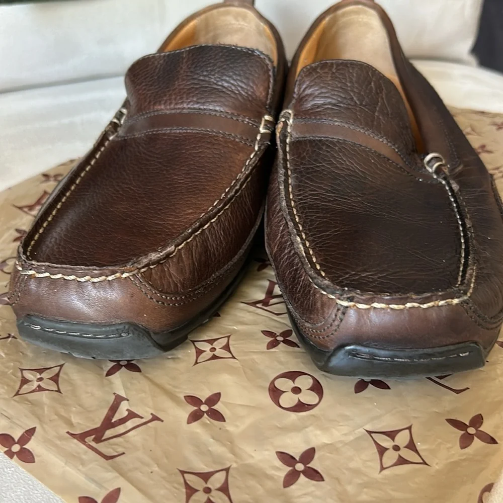 Arnold Palmer Comfor Classics Dark Brown Leather Loafers 10M